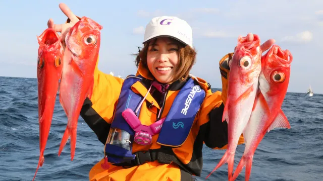 沖釣りギャラリー 高知県室戸沖 キンメダイの深海釣り