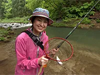 山形県米沢の渓流釣り 