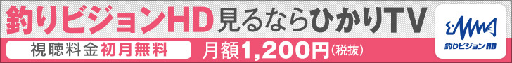 釣りビジョンHD見るならひかりTV|視聴料金所月無料|月が津1,200円(税抜)