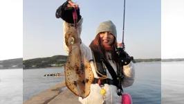 とことんエギパラダイス 44 大分県＋αの旅 デカイカの春 雨と風で大イタケンなり！