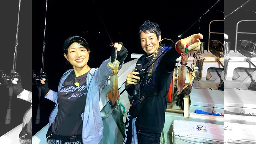 11 やっぱり夏の夜はイカメタルで大はしゃぎ 福井県茱崎沖