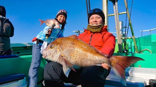 大漁 関東沖釣り爆釣会 180 日立沖のひとつテンヤマダイ 釣りビジョン