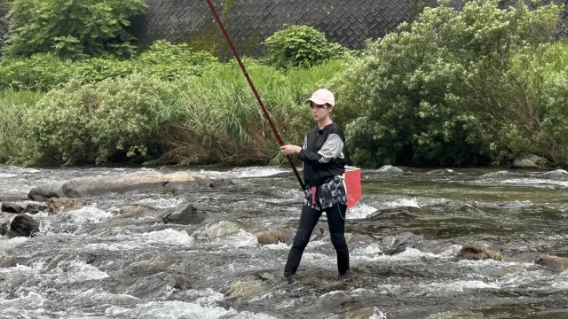 こちら東海です。DX 14 大女優降臨！岐阜白川の鮎釣り
