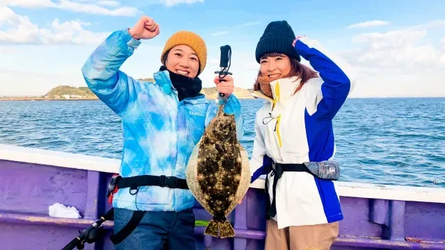 きょうも大漁！関東沖釣り爆釣会 3 千葉県大原沖のヒラメ