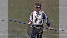 鮎2013 伊豆の名手が茨城県久慈川を釣り開く