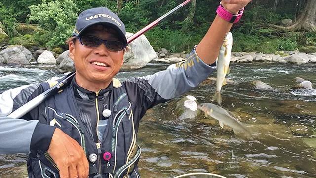 鮎2017 小河川で見る引き釣りの極意