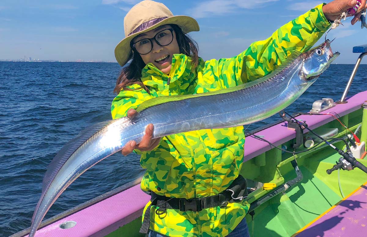 ＋50cmチェーン　ドラゴンタイプ釣り針 大 ペア トップ 南国 ハワイ 狙うはドラゴン】三石忍の東京湾テンヤタチウオ釣行に完全密着！ 画像