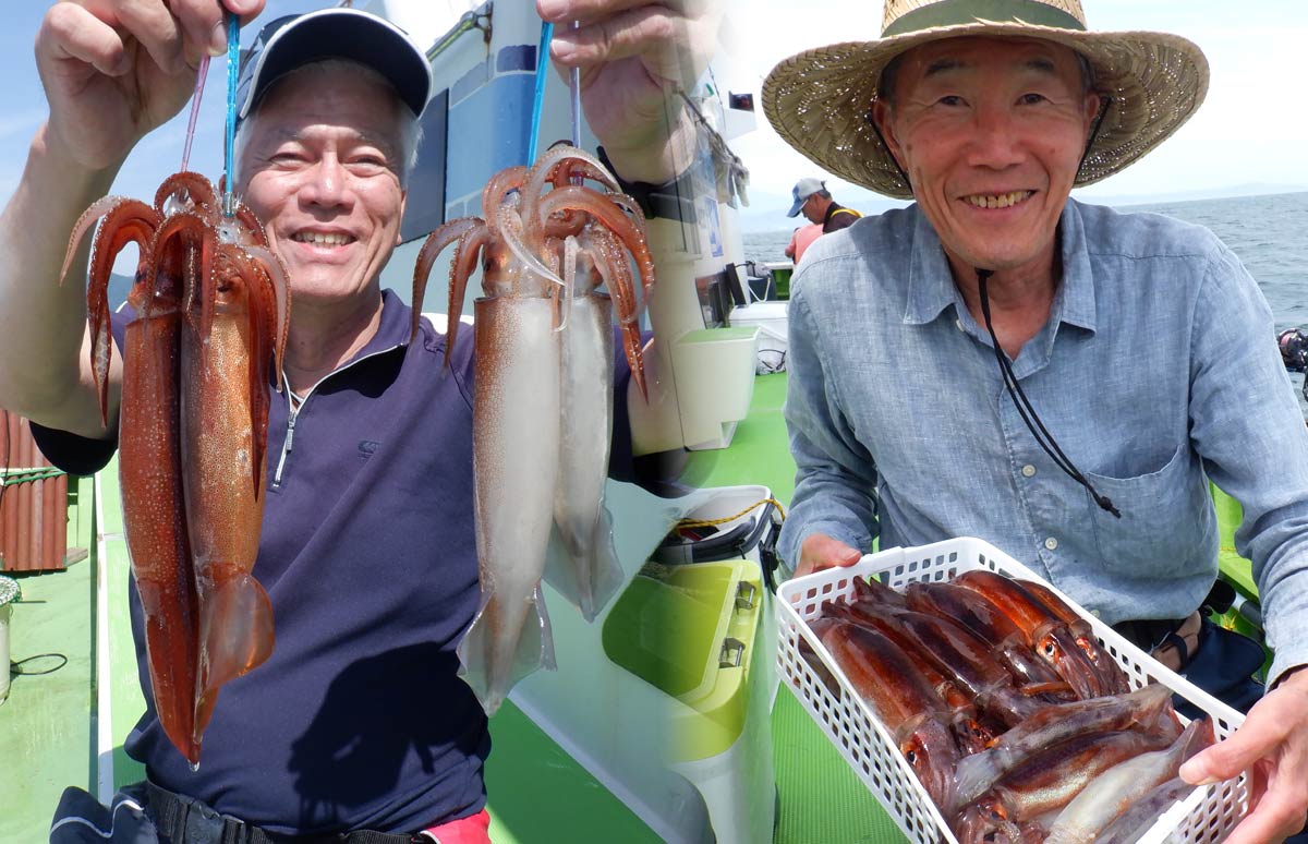 当たり年!?】面白くて美味しい!小田原南〜真鶴沖のスルメイカ 当たり年!?】面白くて美味しい!小田原南〜真鶴沖のスルメイカ