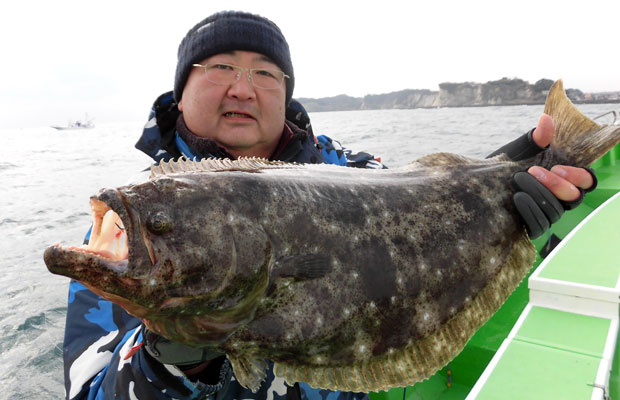 千葉県 大原沖の 寒ビラメ 肉厚良型が絶好釣 釣りビジョン マガジン 釣りビジョン
