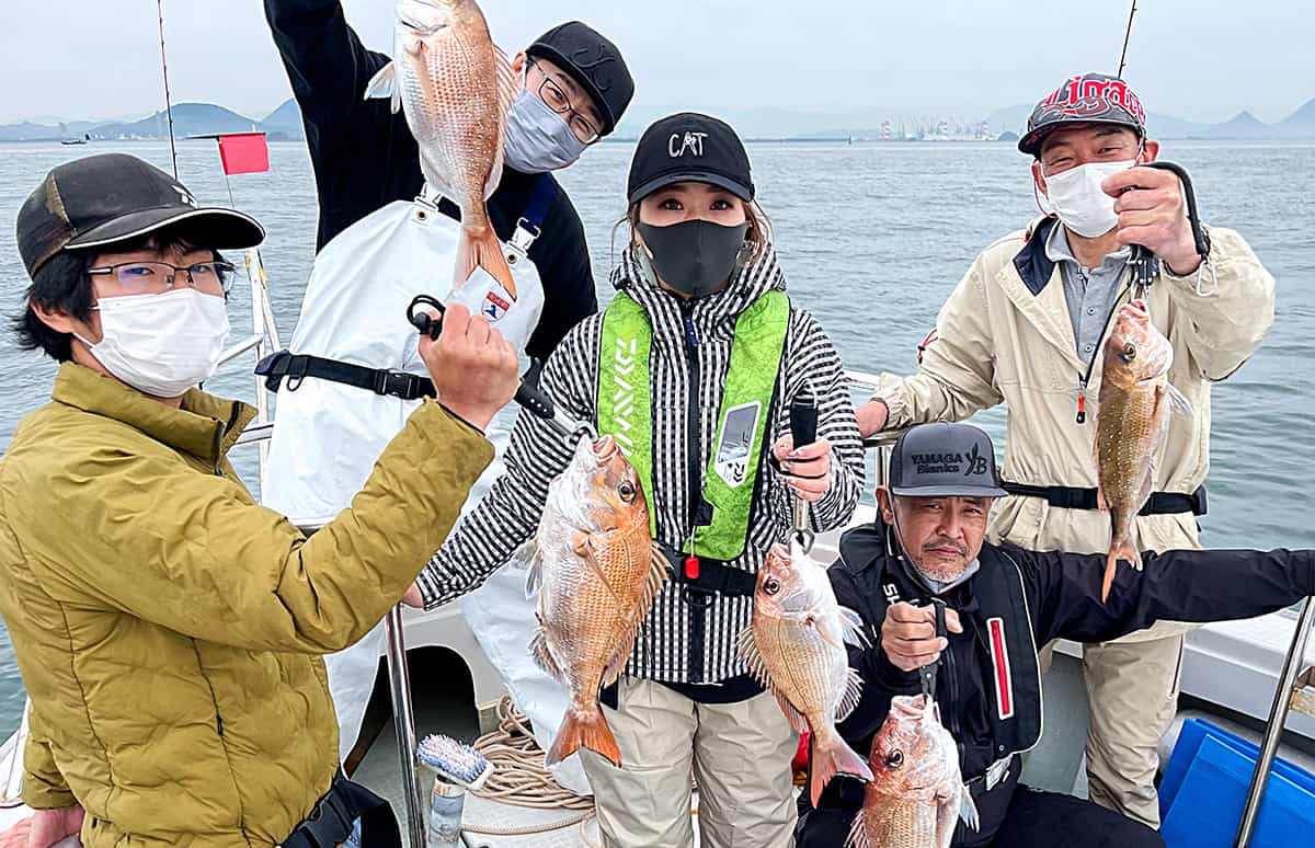 瀬戸内海・瀬戸大橋を見ながらの“タイラバ”ゲーム！