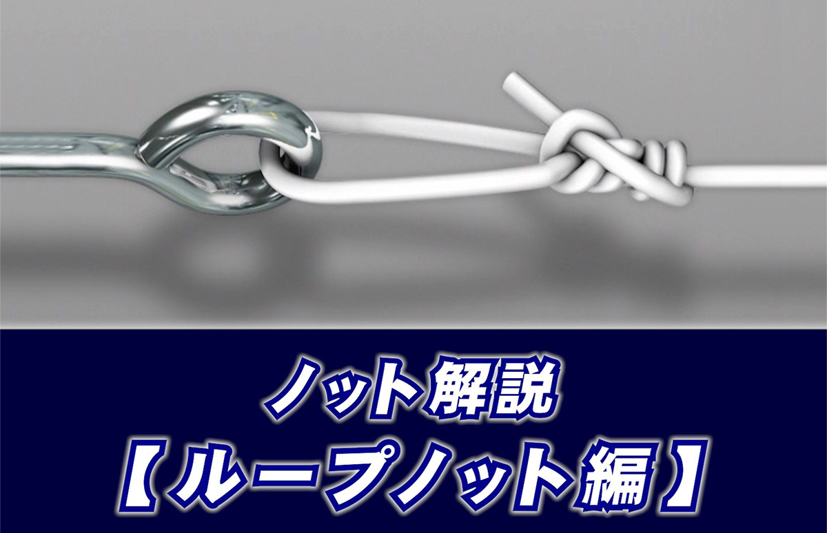 【ノット解説】 ループノットの結び方 釣りビジョン マガジン 釣りビジョン