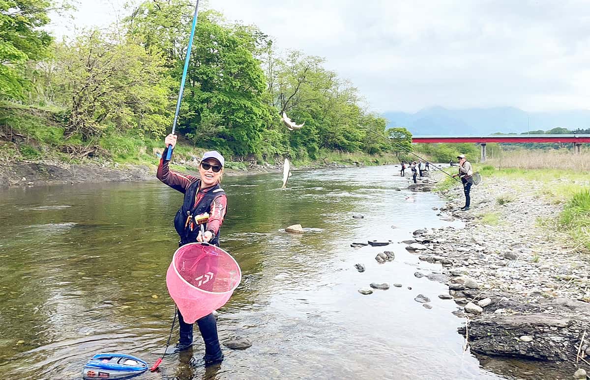 埼玉県・秩父荒川。4月29日、日本一早いアユ解禁！今年もアユ釣りが始まった！！