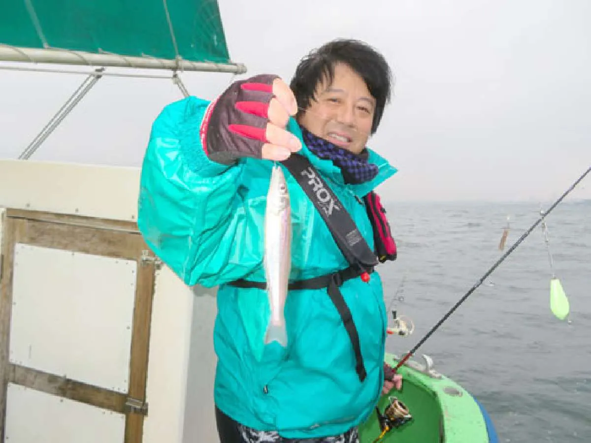 船中1匹目は上杉さん