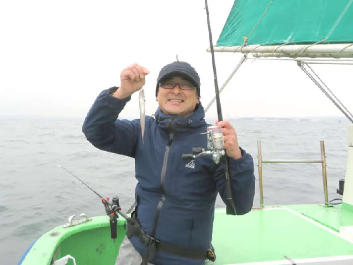 田村さんも1匹目を上げて一安心