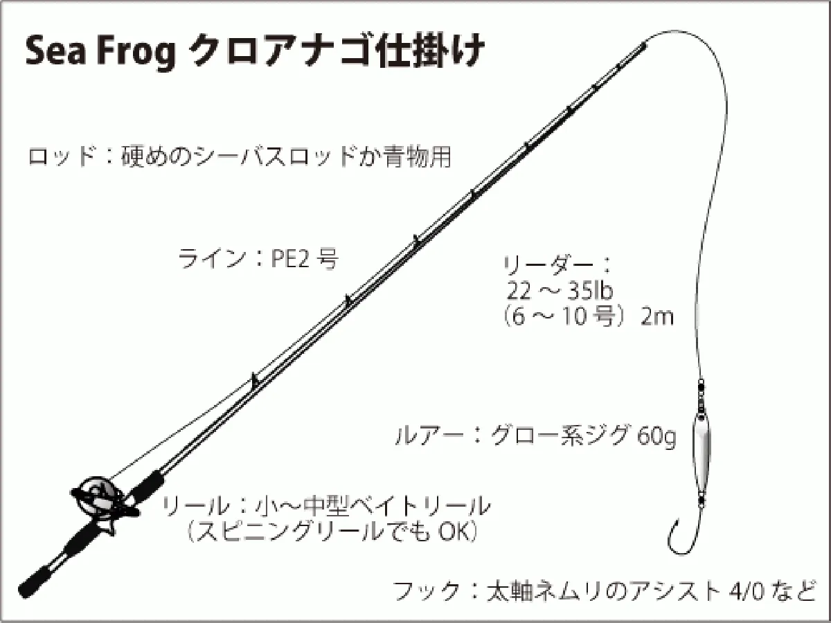 仕掛け図（クロアナゴ）