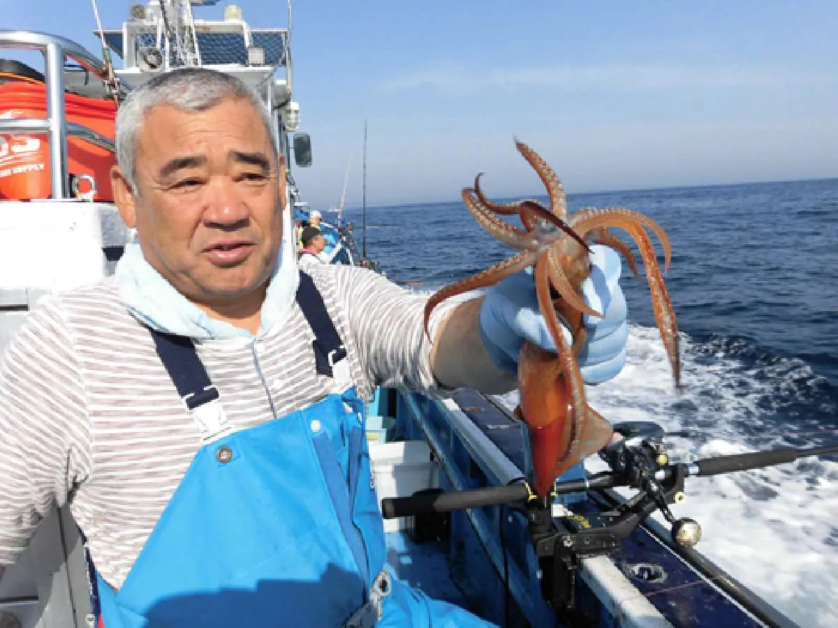 丁度いいサイズのスルメイカが釣れた！