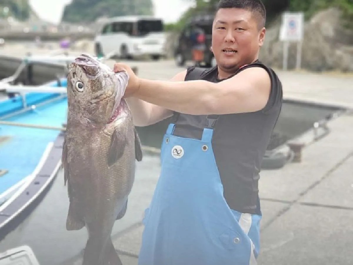 今年5月12日に森嶋さんが釣った10kgのイシナギ！
