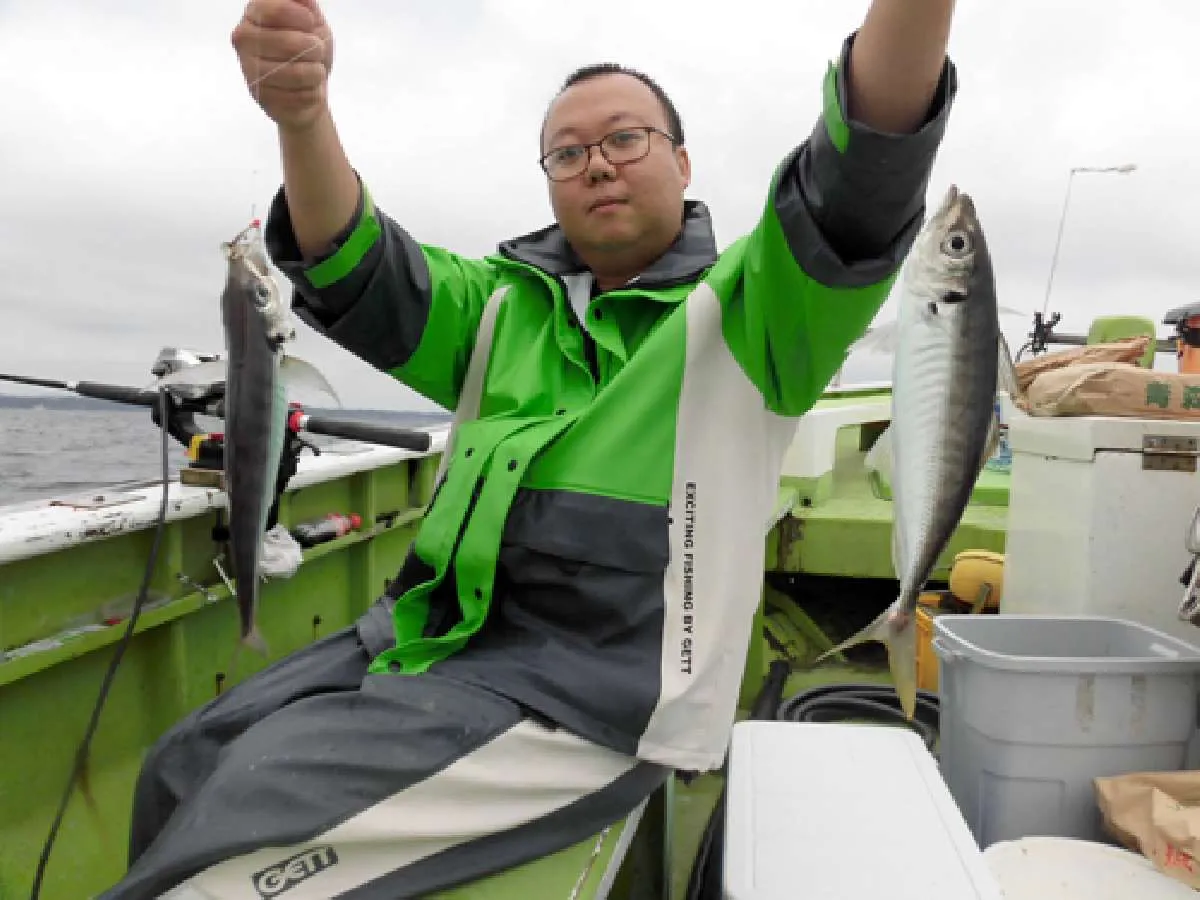 佐藤さんも一荷（2匹）達成