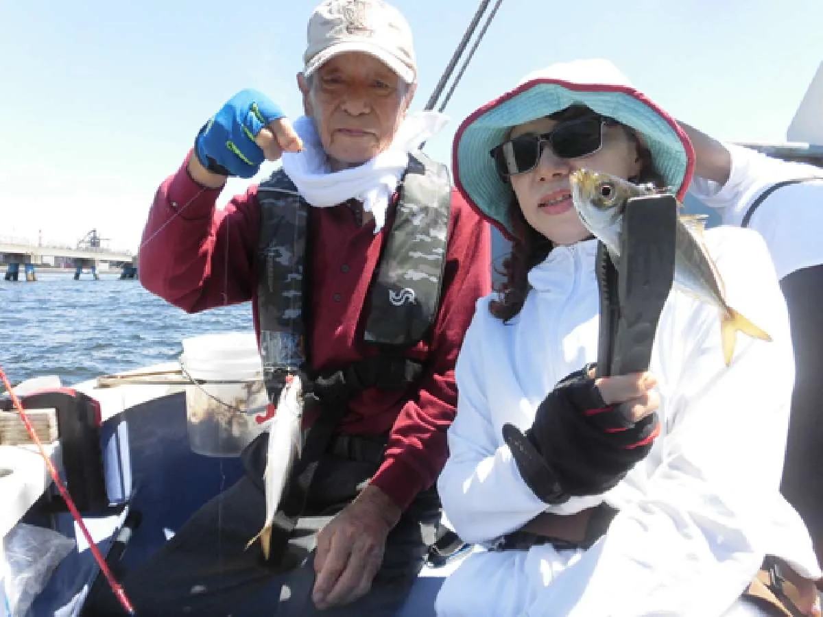 原田さん、梅村さん親子はファミリーフィッシング