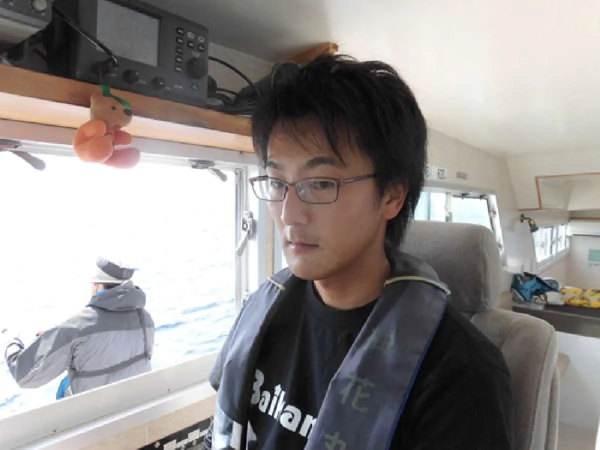 “大ダイ”を探し当てる確かな腕前、梅花亮佑船長