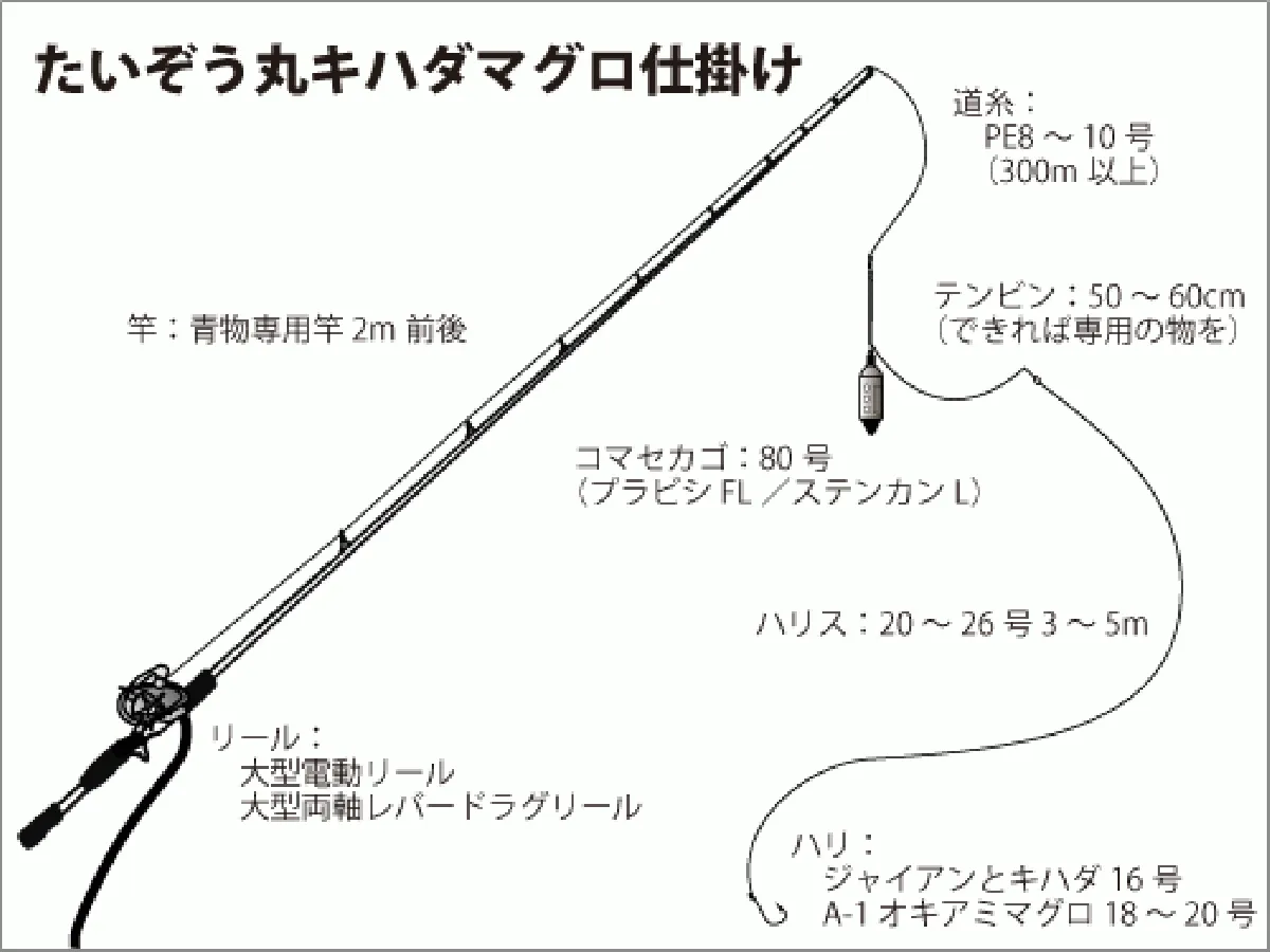 仕掛け図（キハダマグロ）