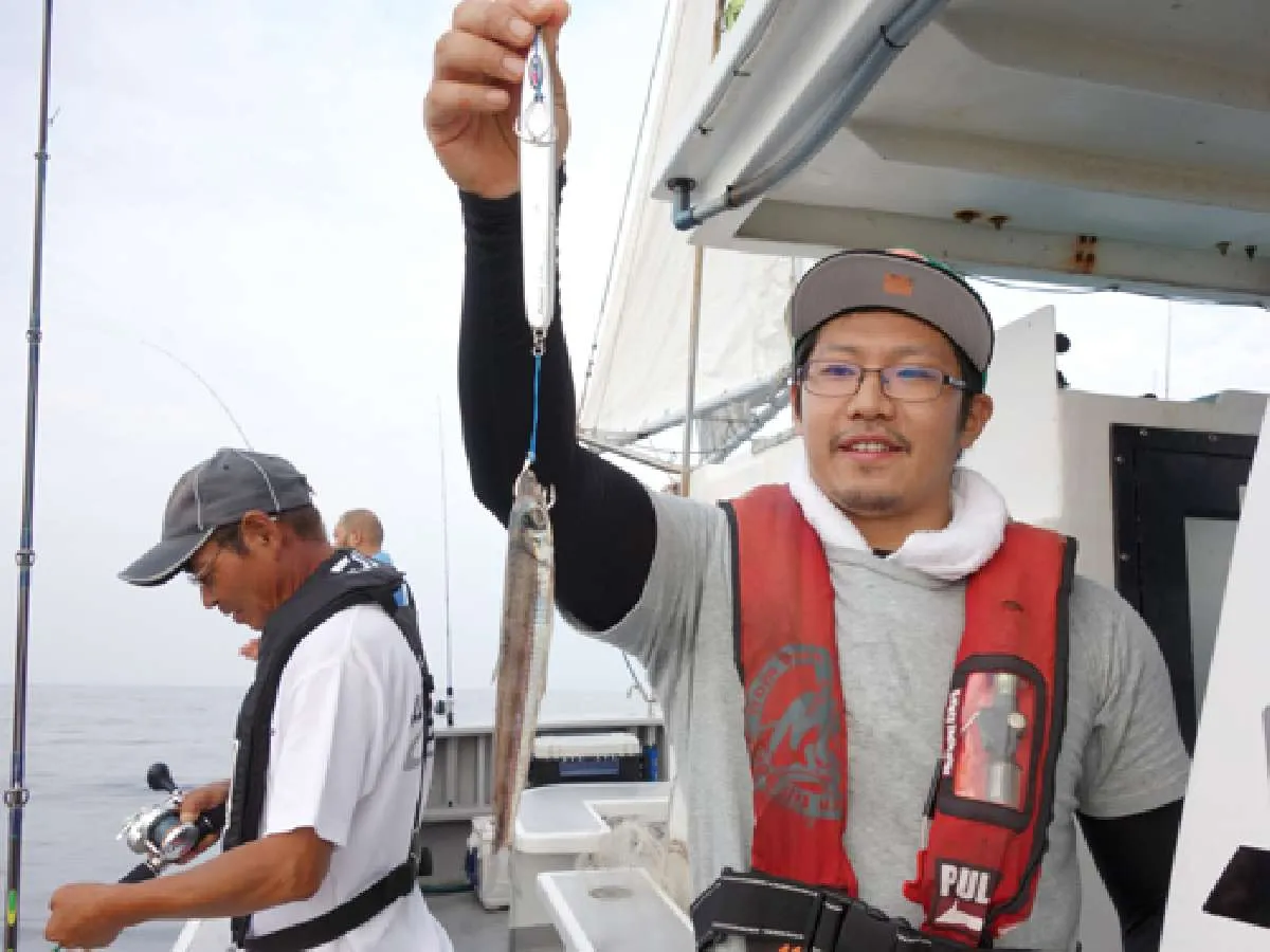 スロージギングで釣れたニギス