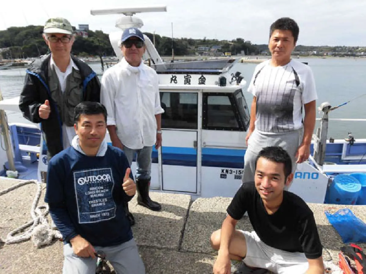 皆さん好釣果にドヤ顔です