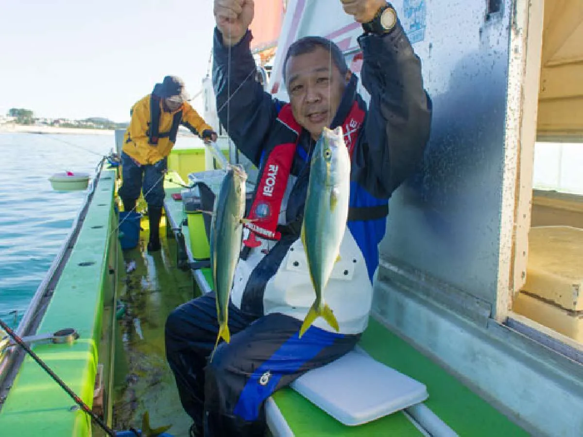 ご夫婦で船釣りを楽しんで居るという高野さんはダブル