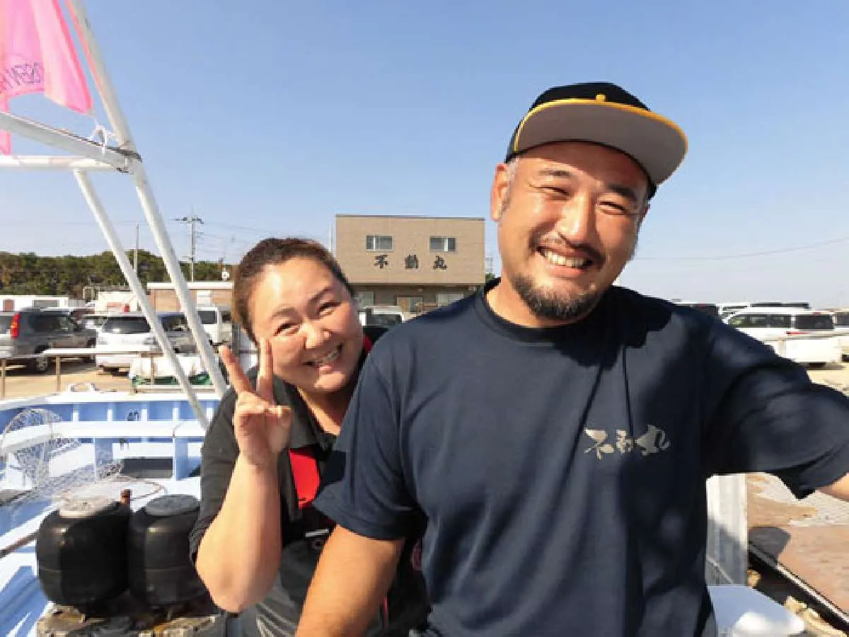 加瀬秀和船長と美奈子夫妻、いいね！