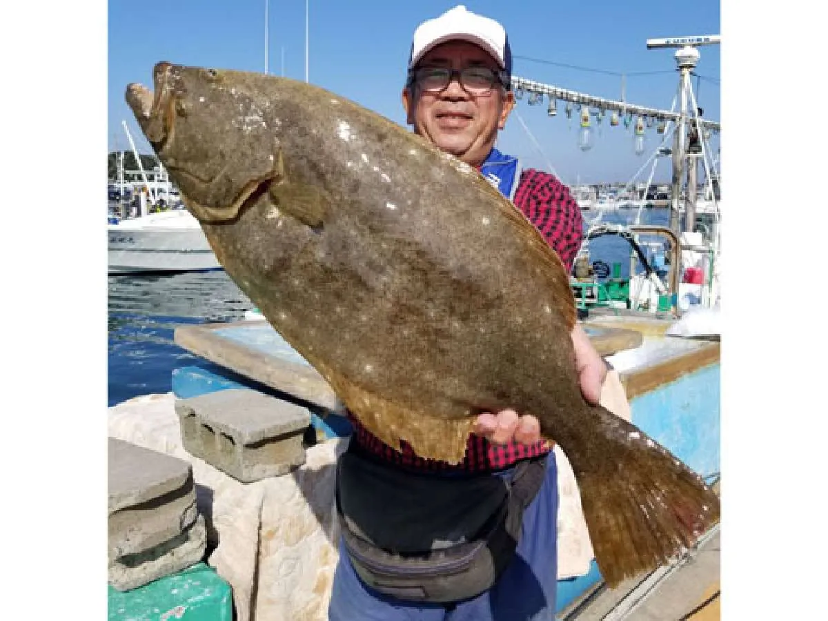 私が釣った2kg強（女将さん撮影）！