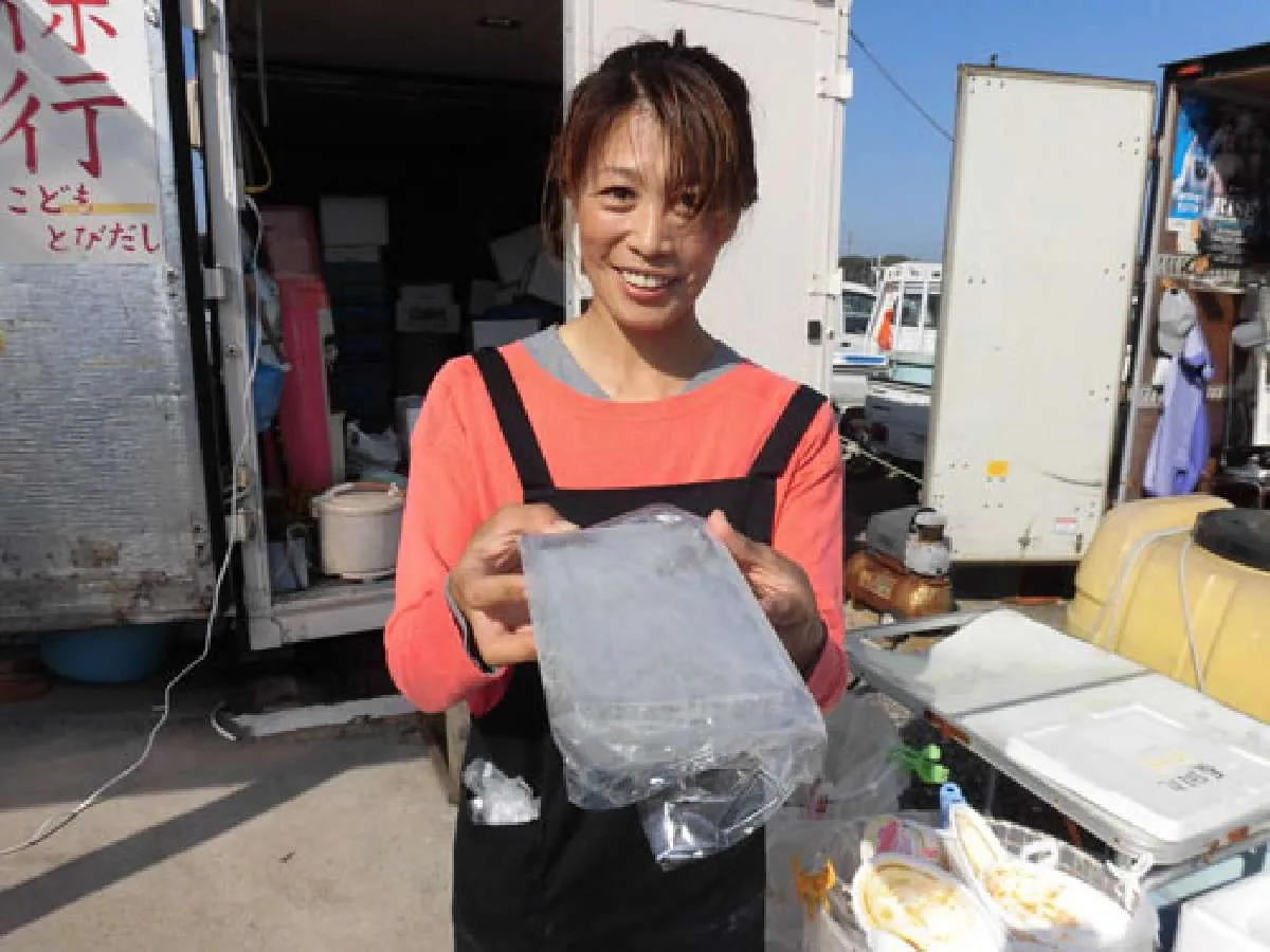 釜揚げシラスのお土産まで頂いた