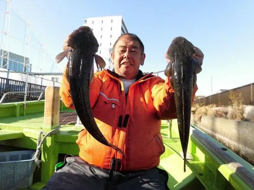 早上がりでもマゴチ2本を獲って竿頭