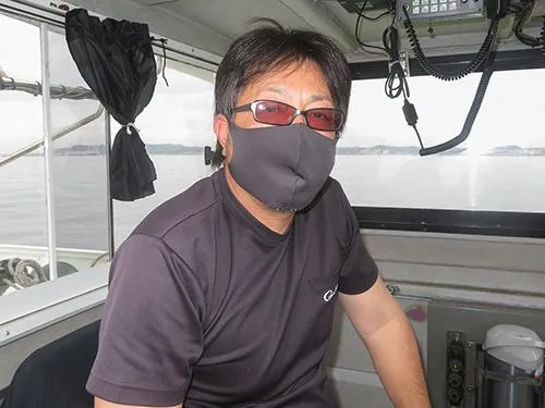 楽しい釣りを提供してくれる臼井功一船長