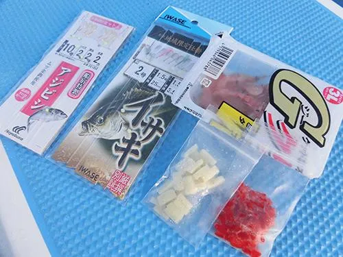 受付で購入できる餌と仕掛け
