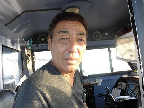 お世話になった山口新一船長