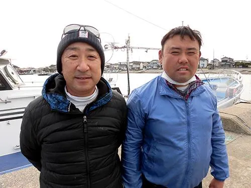 中井英明船長と中井椋介若船長