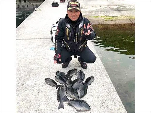 当日の釣果。春が本格化するとともにますます期待が高まる