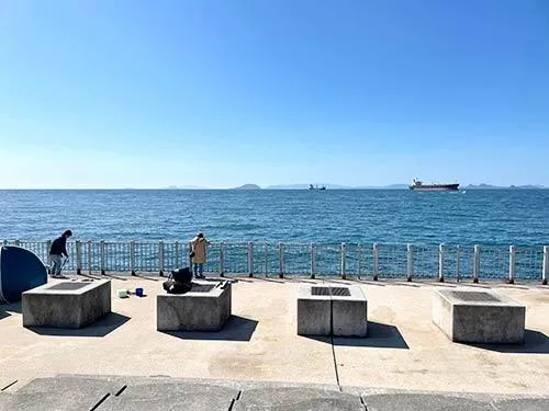 休日でもゆったりと楽しめる釣り場