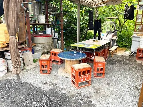 オトリ屋のさんにはみんなで団欒できるスペースも