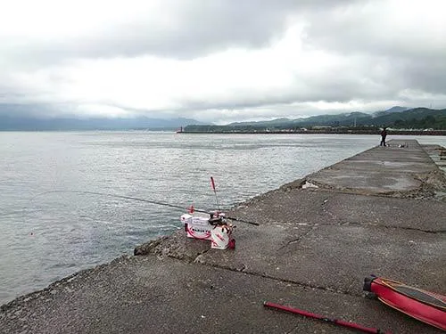 三厩地区義経海浜公園下堤防が今回のポイント