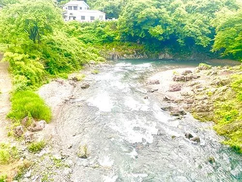増水で流れも強く、速くなっていた