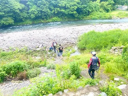 地元名手の先輩とポイントへ