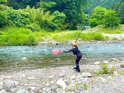オッと危ない！ギリギリキャッチまだまだ修行が必要だ