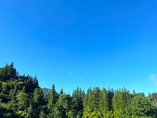 一点の曇りなき青空