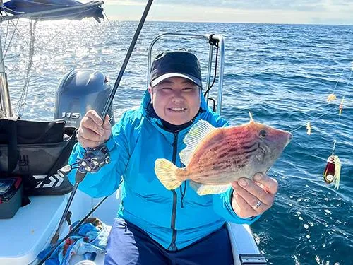 カワハギの引きはたまらんね～