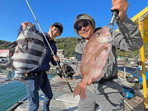 初めての海上釣り堀で盛り上がる！