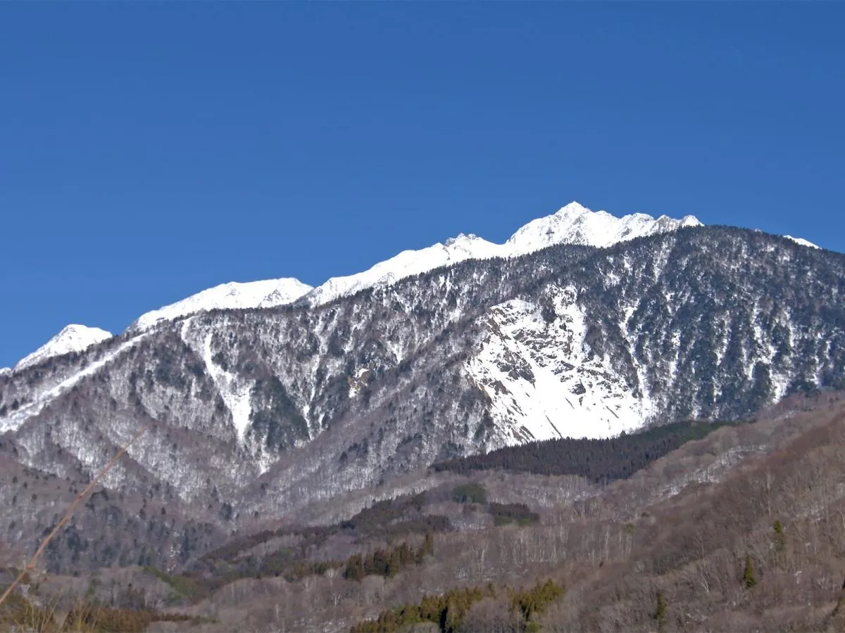 北アルプスの美しい山脈
