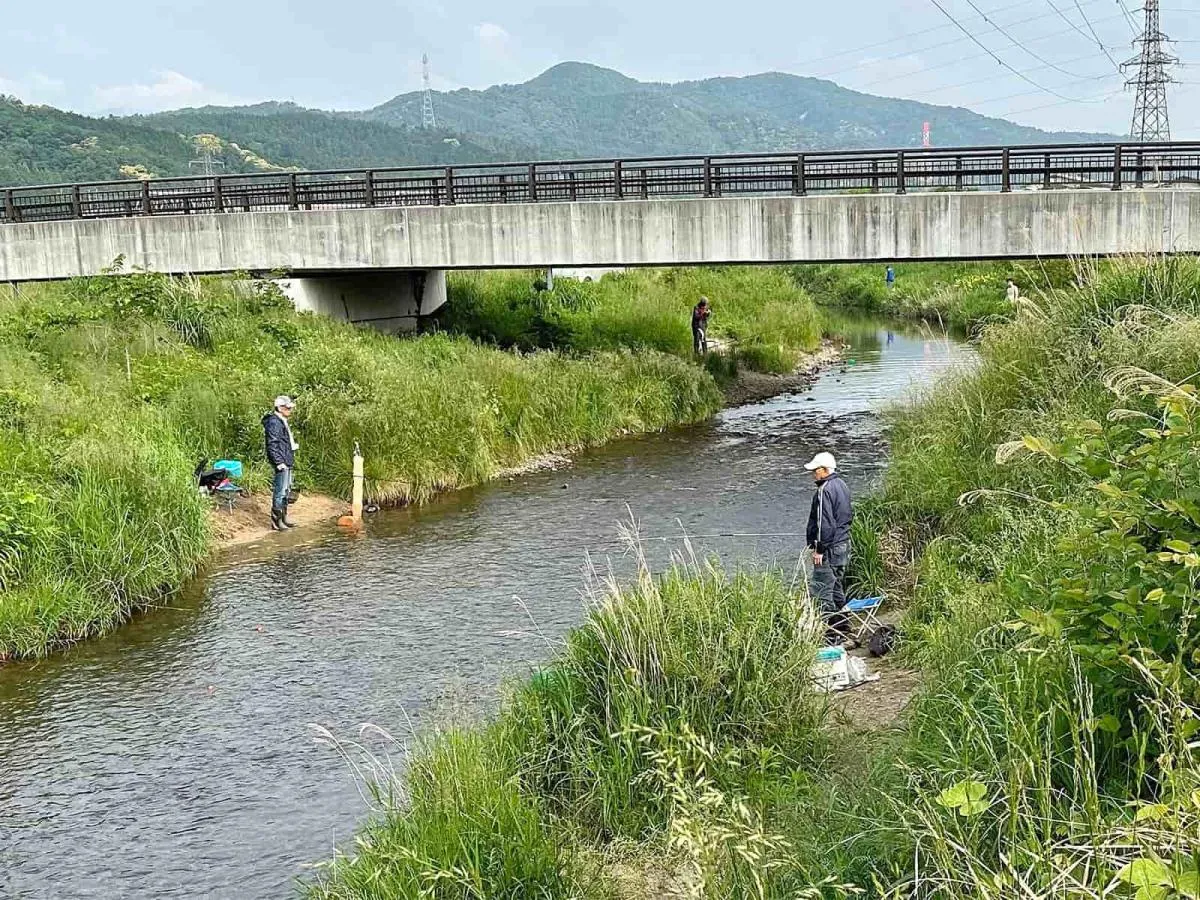 めぼしい場所はどこも先行者の姿があり、殺伐とした雰囲気。この写真の中にも5人…まるでコアユブームだ