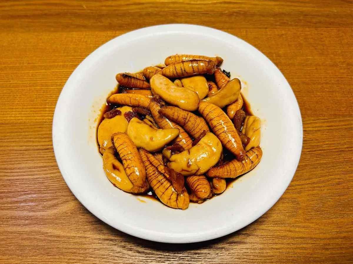 この時期にしか味わえない白子と粟子の煮付け