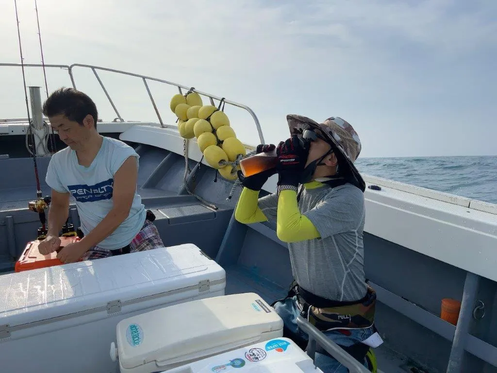 海風で涼しくても、水分補給を忘れずに！